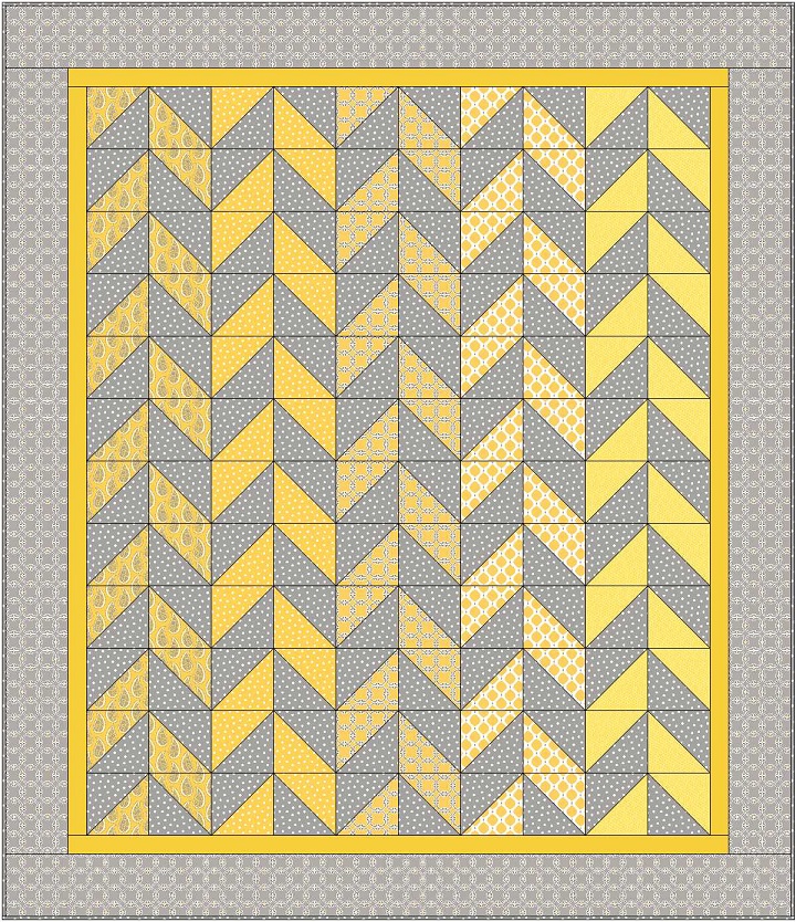 Free Quilt Pattern | Herringbone Quilt by Christa Quilts for Camelot Fabrics | Gray Matters More by Jackie McFee