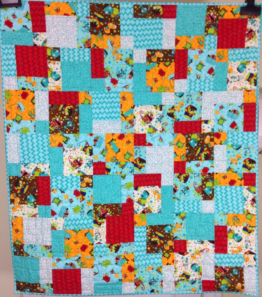 Fan Friday | Lil Monsters Quilt by Julie Mylander | Monster Mash by Heather Rosas for Camelot Fabrics