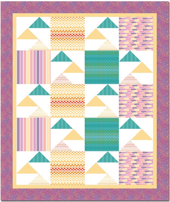 Thankful Thursday | Flying High Quilt by Susan Emory | Spectrum by Camelot Design Studio